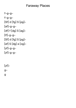 Faraway Places - Ex 1b