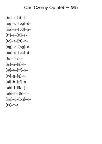 Op. 599 No. 5