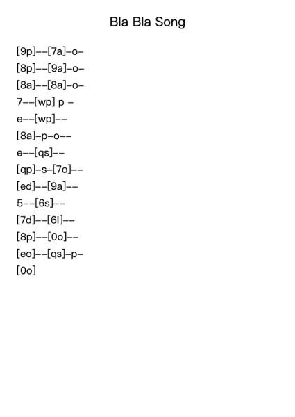 Bla Bla Song