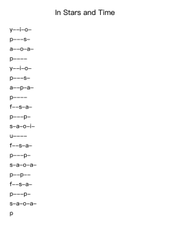 In Stars and Time (Title Theme)