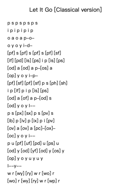 Let It Go [Classical version]
