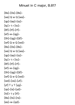 Minuet in C Major, B.817