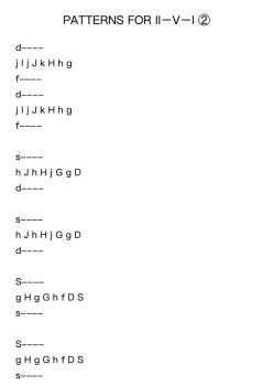 PATTERNS FOR IIーVーI ②