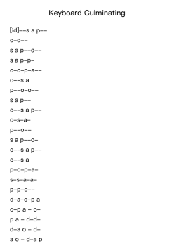 Keyboard Culminating