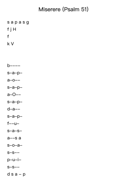 Miserere (Psalm 51)