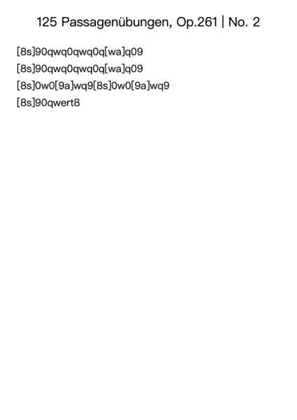 125 Passagenübungen, Op. 261: No. 2