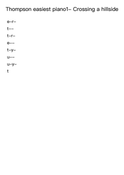 Thompson easiest piano1- Crossing a hillside