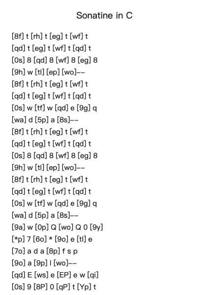 Sonatine in C
