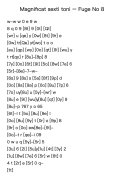 Magnificat sexti toni: Fuge No. 8, P. 333