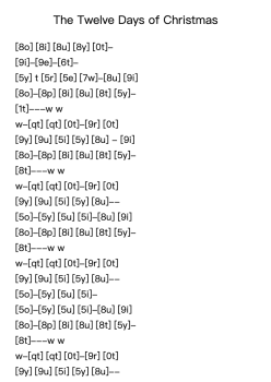 The Twelve Days of Christmas