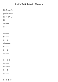 Let's Talk Music Theory