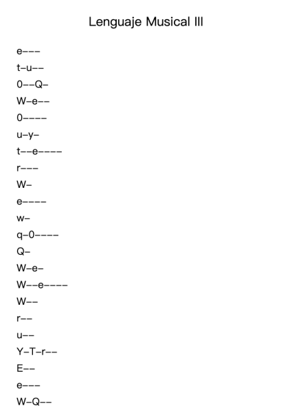 Lenguaje Musical III