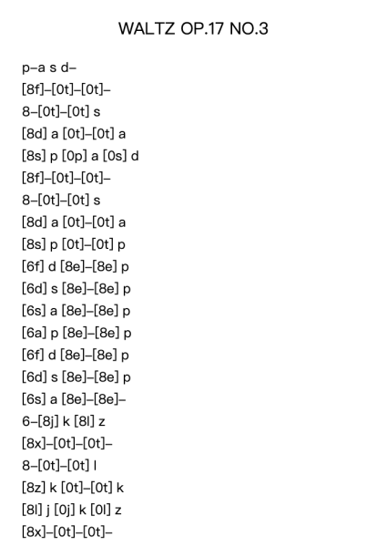 Waltz Op. 17 No. 3