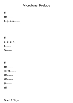 Microtonal Prelude