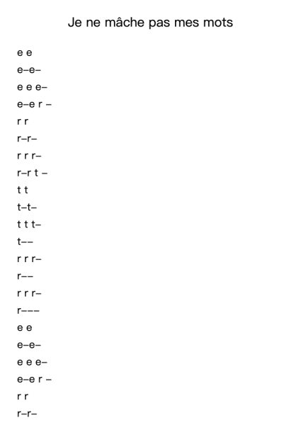 Je ne mâche pas mes mots