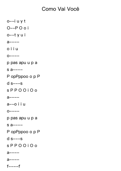 Como Vai Você