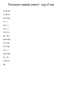Thompson easiest piano1- tug of war