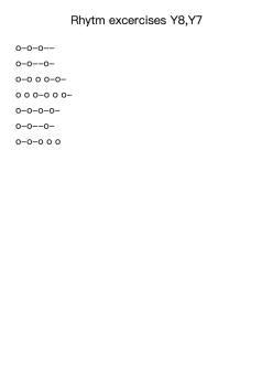 Rhytm excercises Y8,Y7