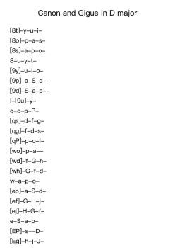 Canon and Gigue in D Major, P.37