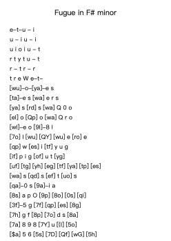 Fugue in F# Minor