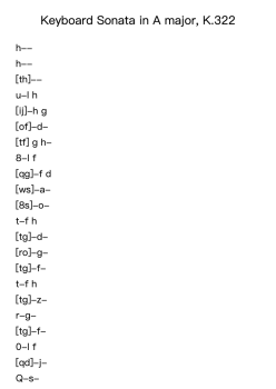 Keyboard Sonata in A Major, K. 322