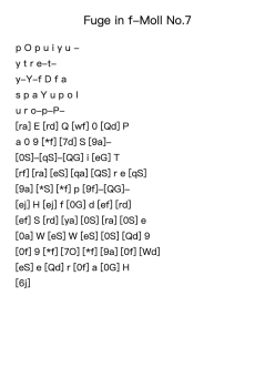 Fuge in F Minor, No.7