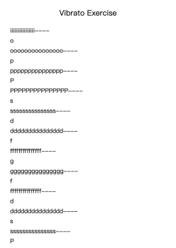 Vibrato Exercise