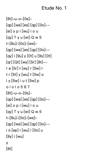 Etude No. 1