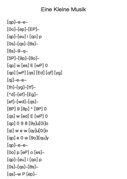 Eine kleine Nachtmusik in G Major, K. 525