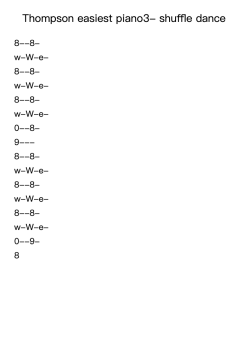Thompson easiest piano3- shuffle dance