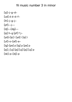 fil music number 3 in minor