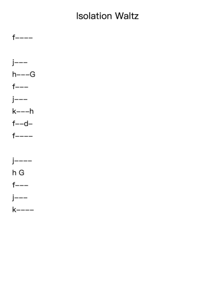 Isolation Waltz