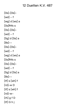 12 Duets for Violin and Cello, K. 487: Duett