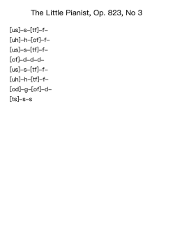 The Little Pianist, Op. 823, No. 3