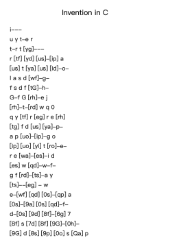 Invention in C