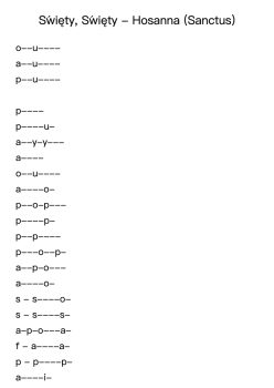 Święty, Święty - Hosanna (Sanctus)