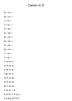 Canon in D - Johann Pachelbel