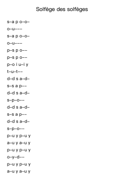Solfège des solfèges