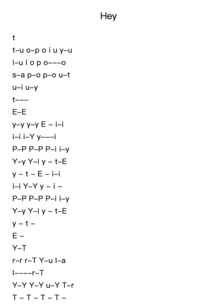 Sight Singing