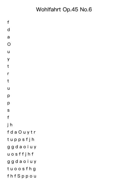 Wohlfahrt Op. 45 No. 6