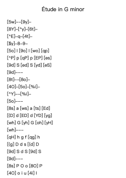 Etude in G Minor