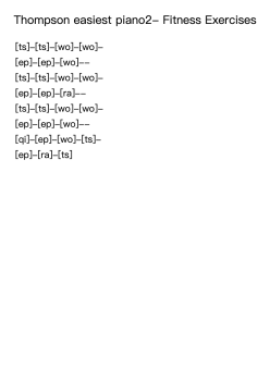 Thompson easiest piano2- Fitness Exercises