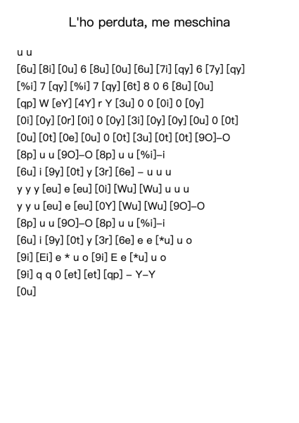 L'ho perduta, me meschina from Le nozze di Figaro, K. 492