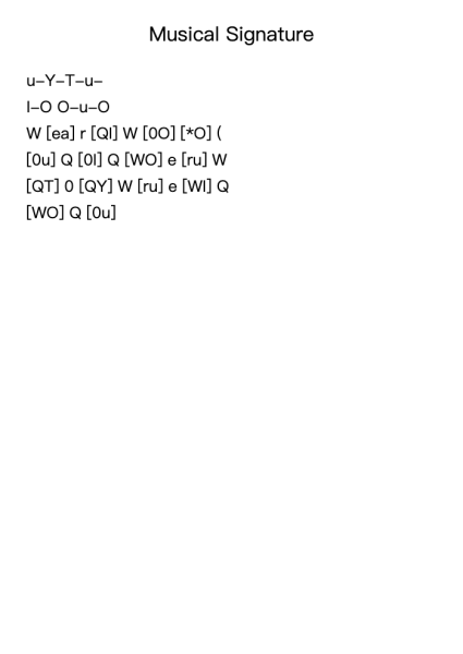 Musical Signature