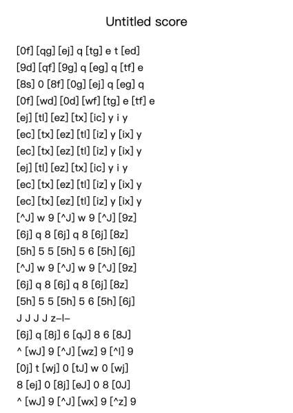 Untitled score