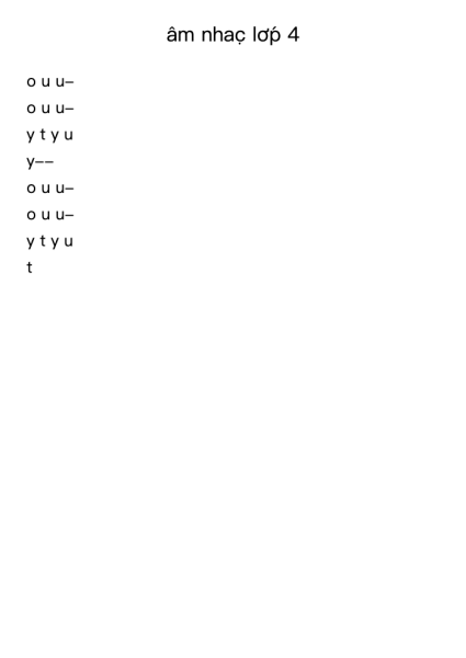 âm nhạc lớp 4