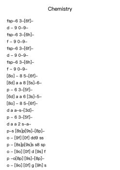 Chemistry