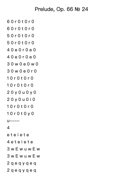 Prelude, Op. 66 No. 24