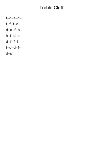 Treble Clef