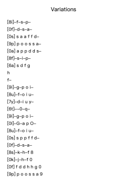 Variations